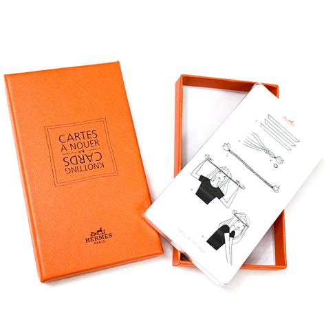 HERMES Knotting Cards Cartes A Nouer Carre Scarf Guide